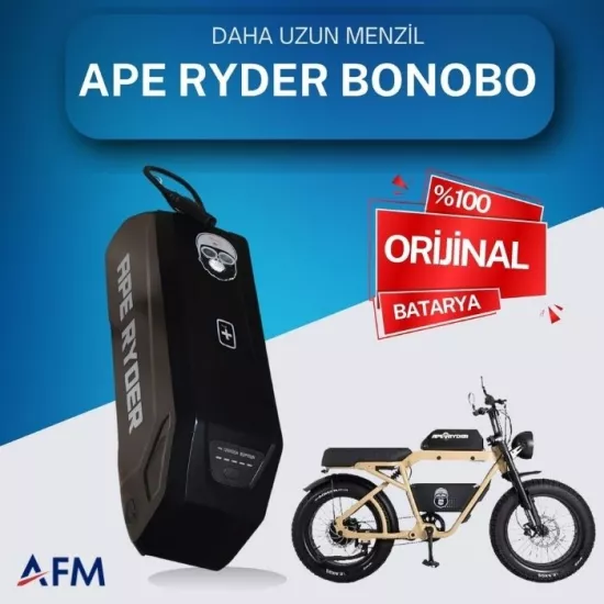 APE RYDER BONOBO 48 Volt Batarya Orijinal Yedek Akü - Elektrikli Bisiklet Pili
