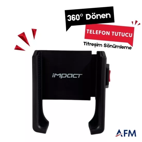 360° Dönebilen Metal Bisiklet & Scooter Telefon Tutucu Titreşim Önleyicili Premium