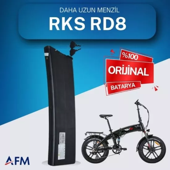 RKS RD8 48 Volt Batarya Orijinal Yedek Akü - Elektrikli Bisiklet Pili