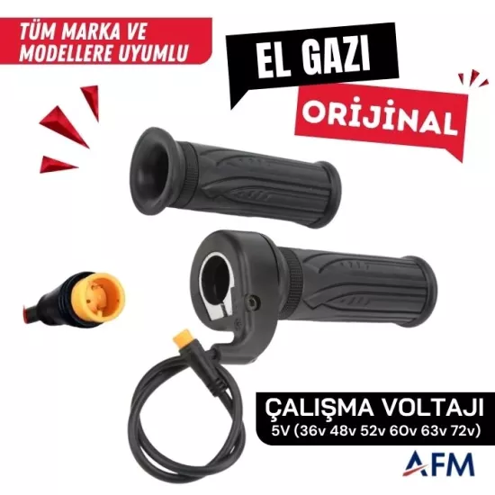 Elektrikli Bisiklet Su Geçirmez El Gaz Kolu- Elektrikli Bisiklet Güç Kolu