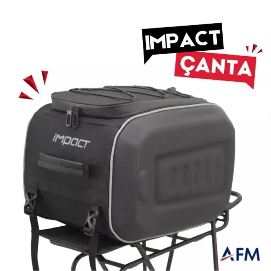 Impact Arka Port Bagaj Çantası Ek Pil Bölmeli - Kablo Çıkışlı Bisiklet Tur Çantası