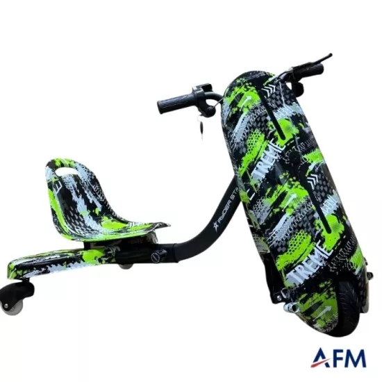 RYDER STAR DRİFT CAR YEŞİL EXTREME GRAFİTİ DESEN 24V 250 WATT ELEKTRİKLİ DRİFT SCOOTER