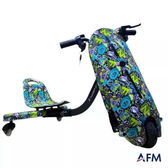 RYDER STAR DRİFT CAR ALFABE GRAFİTİ DESEN 24V 250 WATT ELEKTRİKLİ DRİFT SCOOTER