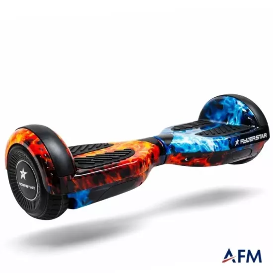 RYDER STAR HOVERBOARD ATEŞ VE SU DESEN 36V 250 WATT X2 ELEKTRİKLİ DENGELİ KAYKAY
