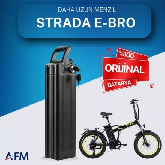 STRADA E-BRO 36 Volt Batarya Orijinal Yedek Akü - Elektrikli Bisiklet Pili