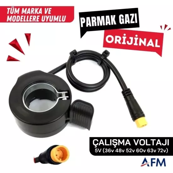 Elektrikli Bisiklet Su Geçirmez Parmak Gaz Kolu- Elektrikli Bisiklet Güç Kolu