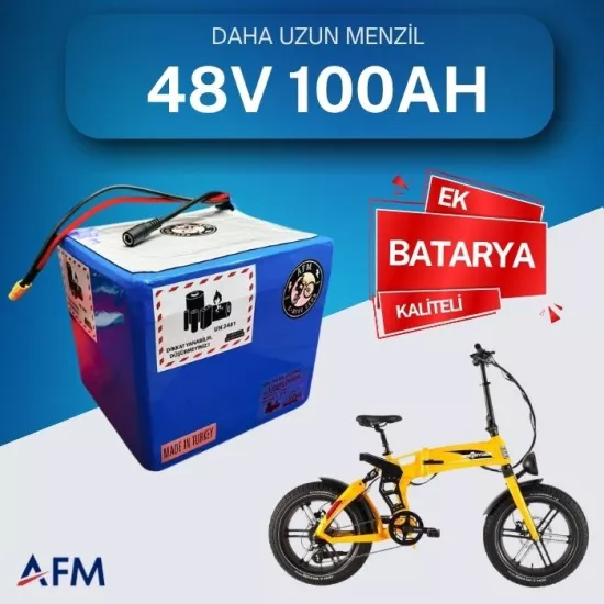 48V 100 Ah Ek Batarya - Yüksek Performanslı Elektrikli Bisiklet Bataryası