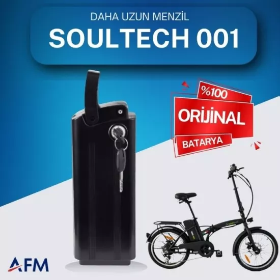 SOULTECH 001 36 Volt Batarya Orijinal Yedek Akü - Elektrikli Bisiklet Pili